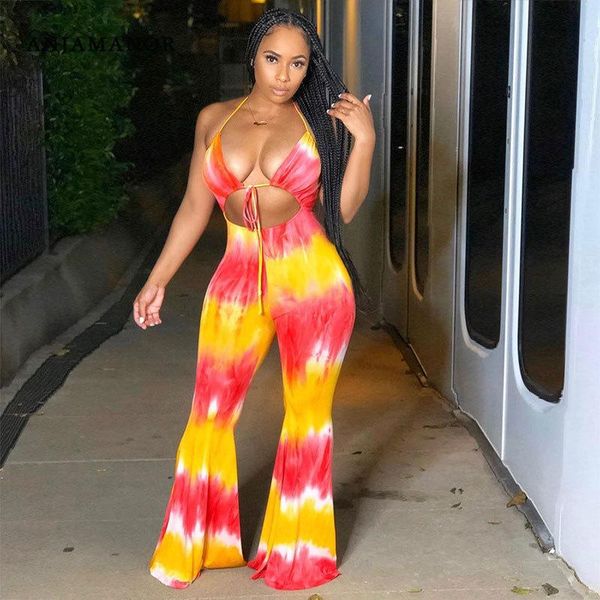 women's jumpsuits & rompers anjamanor tie dye jumpsuit women summer 2021 fashion club outfits hollow halter backless one piece jump sui, Black;white
women's jumpsuits & rompers anjamanor tie dye jumpsuit women summer 2021 fashion club outfits hollow halter backless one piece jump sui, Black;white