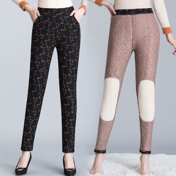 women 2021 winter new fashion thicken warm leggings female plus size high waist fleece pants flower printed slim trousers a351gins, Black
women 2021 winter new fashion thicken warm leggings female plus size high waist fleece pants flower printed slim trousers a351gins, Black