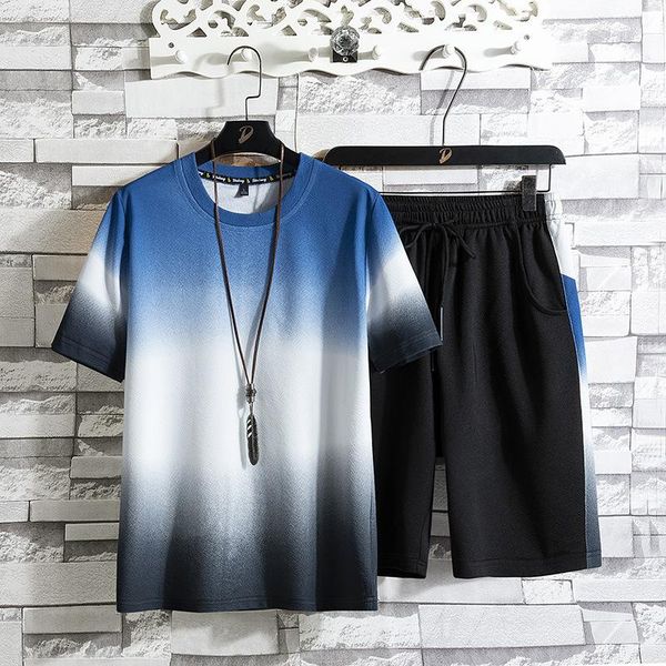 men's tracksuits 2021 summer casual sports suit short-sleeved t-shirt five-point shorts sportswear two-piece fashion, Gray
men's tracksuits 2021 summer casual sports suit short-sleeved t-shirt five-point shorts sportswear two-piece fashion, Gray