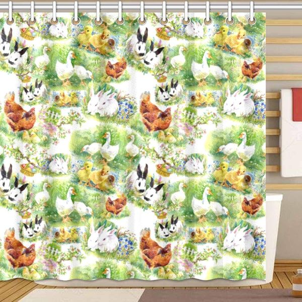 chicken duck rabbit shower curtain bathroom sets, novelty bath decoration polyester curtain 72 x 72 inches
chicken duck rabbit shower curtain bathroom sets, novelty bath decoration polyester curtain 72 x 72 inches
