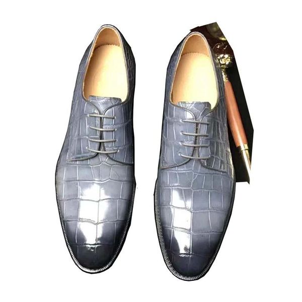 dress shoes chue crocodile leather men formal male wedding business leisure, Black
dress shoes chue crocodile leather men formal male wedding business leisure, Black