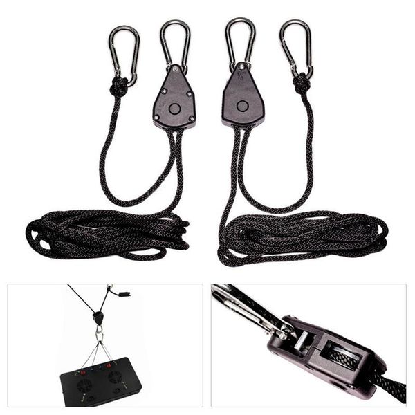hooks & rails 4pcs 1/8 inch heavy duty adjustable grow light ratchet rope hanger yoyo for fixtures gardening
hooks & rails 4pcs 1/8 inch heavy duty adjustable grow light ratchet rope hanger yoyo for fixtures gardening