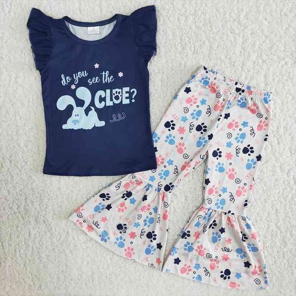 cute cartoon animal print ruffle match flowers bells suit for kids fashion girls navy blue outfit with letters design, White
cute cartoon animal print ruffle match flowers bells suit for kids fashion girls navy blue outfit with letters design, White