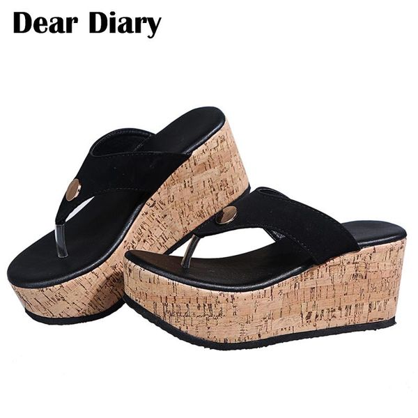 fashion women's casual shoes wedge heel outdoor leisure slippers bohemian style heightened flip flops pumps sandals, Black
fashion women's casual shoes wedge heel outdoor leisure slippers bohemian style heightened flip flops pumps sandals, Black