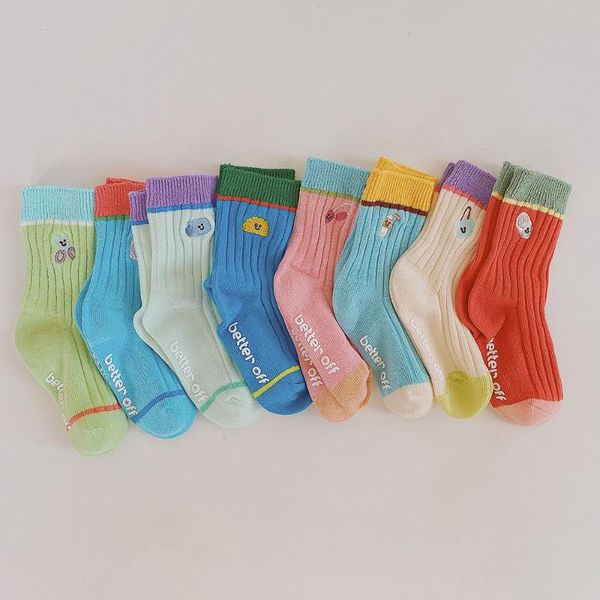 socks 1-7years cute children cotton kids boys girls ankle embroidery sports sock anti slip school accessories, Pink;yellow
socks 1-7years cute children cotton kids boys girls ankle embroidery sports sock anti slip school accessories, Pink;yellow