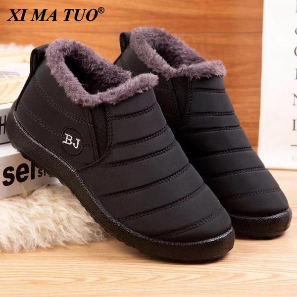 boots snow women shoes warm plush fur ankle winter female slip on flat casual waterproof ultralight footwear, Black
boots snow women shoes warm plush fur ankle winter female slip on flat casual waterproof ultralight footwear, Black