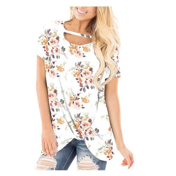 women's t-shirt women fashion round neck floral printed short sleeve casual loose harajuku camisetas summer mujer shirt regular, White
women's t-shirt women fashion round neck floral printed short sleeve casual loose harajuku camisetas summer mujer shirt regular, White
