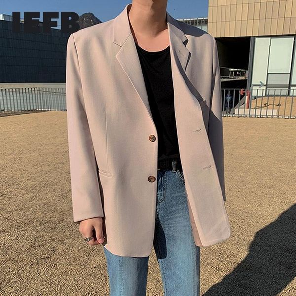 men's suits & blazers iefb loose black suit coat korean trend 2021 spring autumn single breasted handsome casual 9y4311, White;black
men's suits & blazers iefb loose black suit coat korean trend 2021 spring autumn single breasted handsome casual 9y4311, White;black