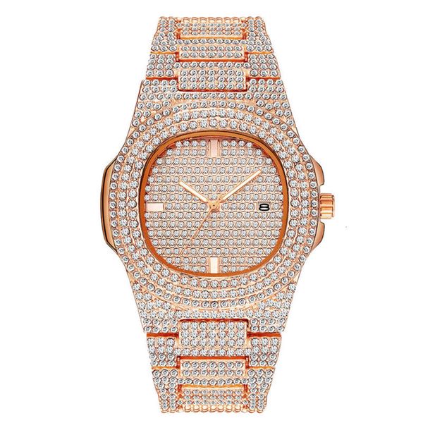 mens watch shinning diamond wacth iced out watches stainless steel quartz movement montre gift party wristwatch 2021 clock, Slivery;brown
mens watch shinning diamond wacth iced out watches stainless steel quartz movement montre gift party wristwatch 2021 clock, Slivery;brown