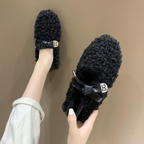 winter women flats faux lambswool loafers warm slip on flat shoes woman slipper plush outside home slippers, Black
winter women flats faux lambswool loafers warm slip on flat shoes woman slipper plush outside home slippers, Black