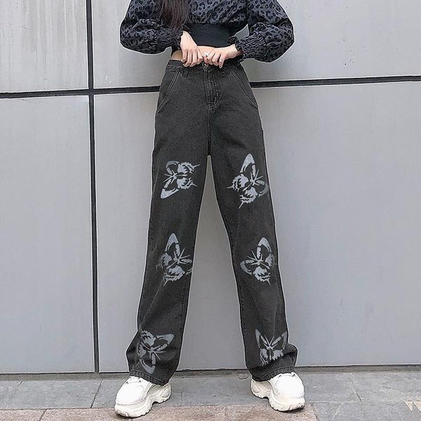 high waisted baggy jeans women butterfly printed 2000s aesthetic boyfriend denim straight leg pants streetwear long trousers women's, Blue
high waisted baggy jeans women butterfly printed 2000s aesthetic boyfriend denim straight leg pants streetwear long trousers women's, Blue