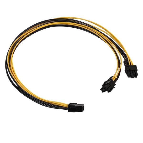 pci-e pci express 6pin female to dual 2-port 8pin (6 + 2pin) male f/m adapter gpu video card power cord 18awg 20cm computer cables & connect
pci-e pci express 6pin female to dual 2-port 8pin (6 + 2pin) male f/m adapter gpu video card power cord 18awg 20cm computer cables & connect