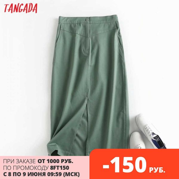 tangada women green cotton midi skirt faldas mujer vintage zipper office ladies elegant chic mid calf skirts 4c99 210609, Black
tangada women green cotton midi skirt faldas mujer vintage zipper office ladies elegant chic mid calf skirts 4c99 210609, Black