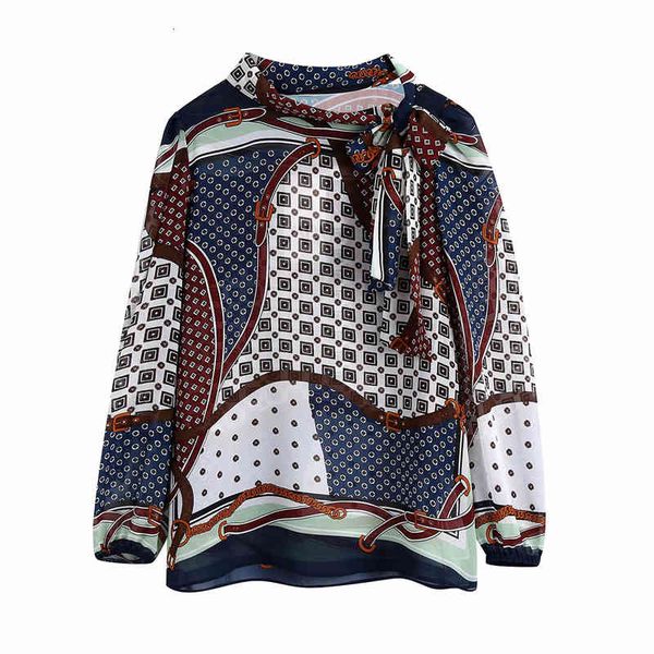 women's knits & tees vintage women bow collar shirt fashion ladies patchwork print shirts causal female streetwear loose blouse ch, White
women's knits & tees vintage women bow collar shirt fashion ladies patchwork print shirts causal female streetwear loose blouse ch, White
