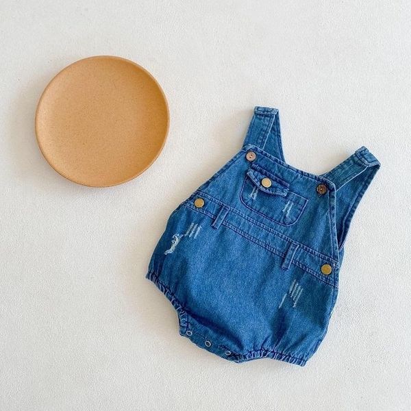infant clothing spring summer baby boys girls denim overalls kids sleeveless pocket buttons cute romper rompers, Blue
infant clothing spring summer baby boys girls denim overalls kids sleeveless pocket buttons cute romper rompers, Blue