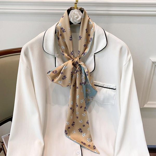 scarves fashion flower printing long silk scarf female literary party travel hair decorative headband tie streamer tied bag, Blue;gray
scarves fashion flower printing long silk scarf female literary party travel hair decorative headband tie streamer tied bag, Blue;gray