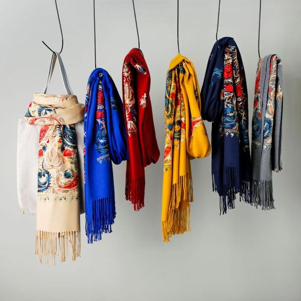 scarves brand designer women embroider pashmina cashmere scarf winter warm tassels long size shawl fashion, Blue;gray
scarves brand designer women embroider pashmina cashmere scarf winter warm tassels long size shawl fashion, Blue;gray