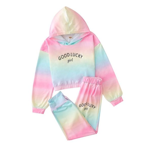 clothing sets toddler kids girls rainbow tie-dyed hodded +pants pajamas sleepwear outfits baby girl clothes set kleding, White
clothing sets toddler kids girls rainbow tie-dyed hodded +pants pajamas sleepwear outfits baby girl clothes set kleding, White