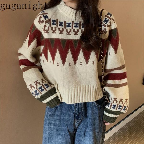 women's sweaters gaganight vintage women short sweater long sleeve o neck patchwork pullover female korean fashion jumper chic autumn w, White;black
women's sweaters gaganight vintage women short sweater long sleeve o neck patchwork pullover female korean fashion jumper chic autumn w, White;black