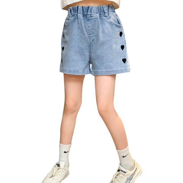 jeans girls heart pattern kids short summer for children casual style clothes, Blue
jeans girls heart pattern kids short summer for children casual style clothes, Blue