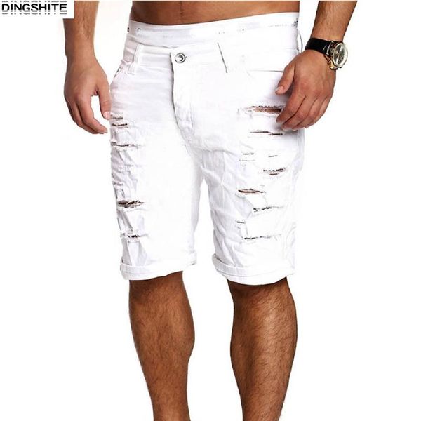 men's shorts summer fashion five-point pants trend ripped breeches thin style mens denim chino short, White;black
men's shorts summer fashion five-point pants trend ripped breeches thin style mens denim chino short, White;black