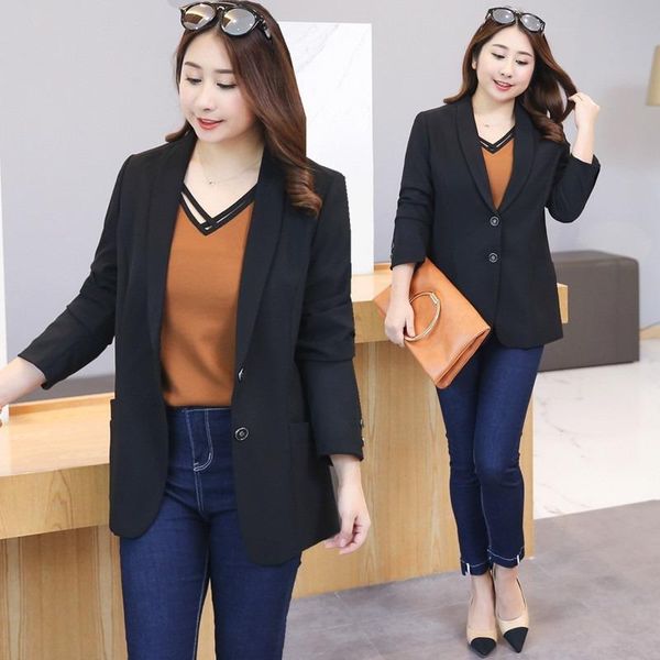 spring fertilizer plus size women's professional xiaoxi clothing coat women blazer suits & blazers, White;black
spring fertilizer plus size women's professional xiaoxi clothing coat women blazer suits & blazers, White;black