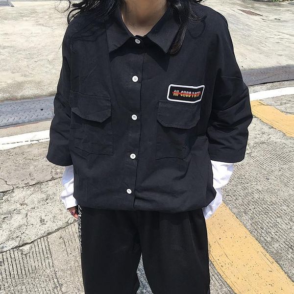 women's blouses & shirts clothing spring and summer harajuku streetwear universa wrist plussize women bf vintage, White
women's blouses & shirts clothing spring and summer harajuku streetwear universa wrist plussize women bf vintage, White