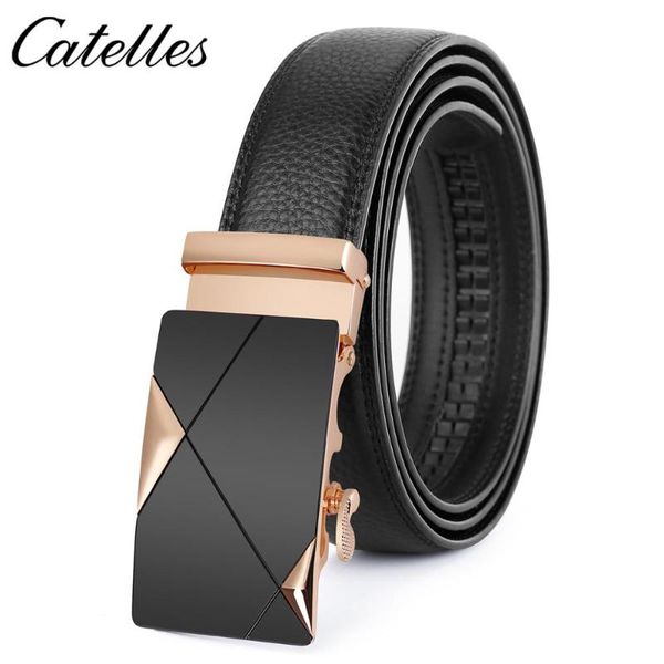 catelles genuine luxury leather strap male metal automatic buckle belt for men belts, Black;brown
catelles genuine luxury leather strap male metal automatic buckle belt for men belts, Black;brown