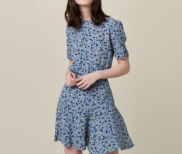 dress blues floral small fresh casual short sleeve o-neck mini summer for women vv0z, Black;gray
dress blues floral small fresh casual short sleeve o-neck mini summer for women vv0z, Black;gray
