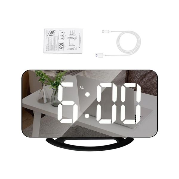 other clocks & accessories led mirror clock mini digital alarm table with snooze function 3 adjustable brightness auto-adapt backlight
other clocks & accessories led mirror clock mini digital alarm table with snooze function 3 adjustable brightness auto-adapt backlight