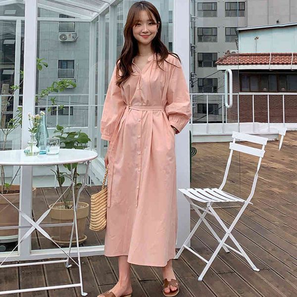 summer fashion temperament simple gentle pink o-neck single breasted loose casual belt shirt dress women 16f1197 210510, Black;gray
summer fashion temperament simple gentle pink o-neck single breasted loose casual belt shirt dress women 16f1197 210510, Black;gray