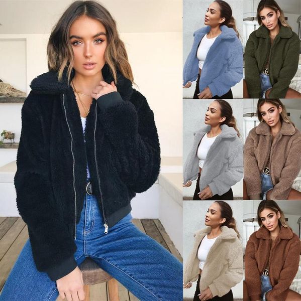 women's fur & faux zip up shearling fluffy hooded cropped teddy jacket coat long sleeve fuzzy fleece winter warm coats outwear, Black
women's fur & faux zip up shearling fluffy hooded cropped teddy jacket coat long sleeve fuzzy fleece winter warm coats outwear, Black