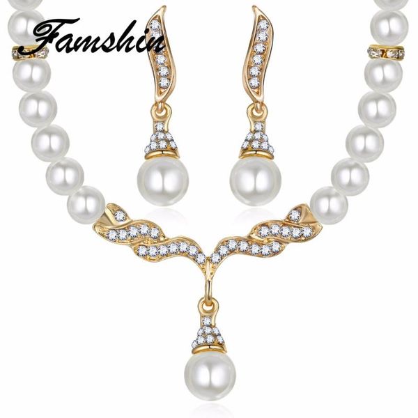 earrings & necklace 2021 fashion crystal pearl jewelry set for women elegant gold silver color pendant necklace&earrings hign quality gift
earrings & necklace 2021 fashion crystal pearl jewelry set for women elegant gold silver color pendant necklace&earrings hign quality gift