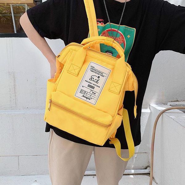 backpack women waterproof nylon fashion mini mummy bag big capacity student travel school casual harajuku tote bags