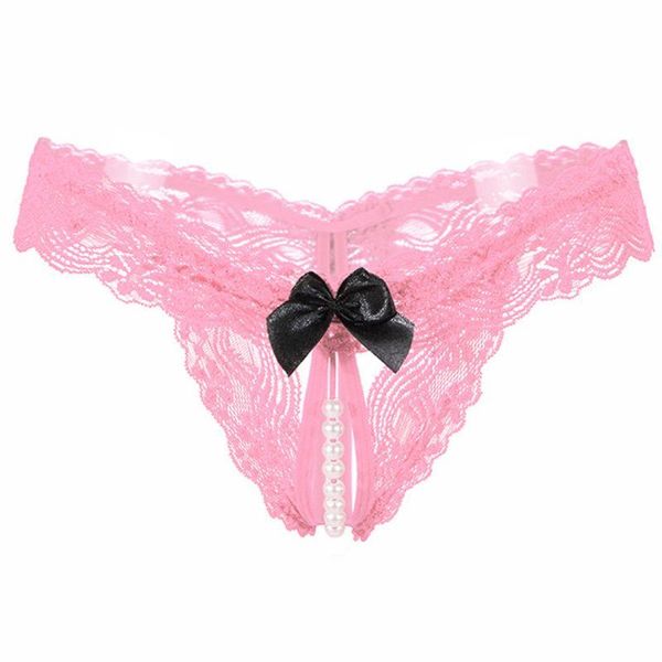 women's panties 68ud women open crotch g-string lingerie floral lace pearl chain underwear, Black;pink
women's panties 68ud women open crotch g-string lingerie floral lace pearl chain underwear, Black;pink
