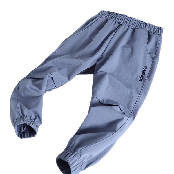 trousers kids boys anti-mosquito pants summer children's smooth and comfortable thin quick-drying fashion casual sporty style, Blue
trousers kids boys anti-mosquito pants summer children's smooth and comfortable thin quick-drying fashion casual sporty style, Blue