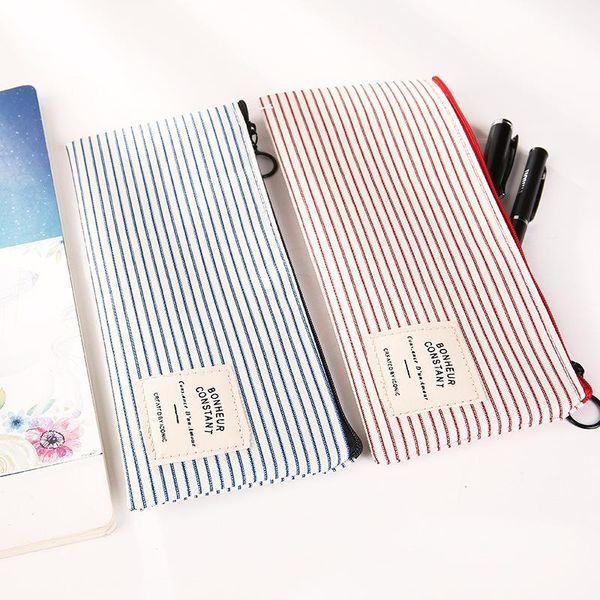 kawaii cute canvas stripe grid pencil case school supplies stationery box pencilcase pen bags gift papeleria sl1218
kawaii cute canvas stripe grid pencil case school supplies stationery box pencilcase pen bags gift papeleria sl1218