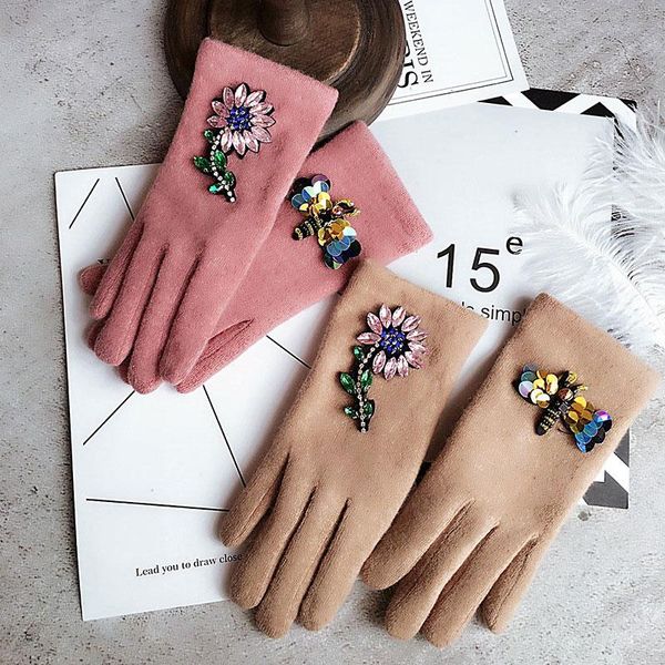 five fingers gloves myalice fashion cute rhinestone bee flower decoration wool thicken winter warm mittens designer brand party wholesale, Blue;gray
five fingers gloves myalice fashion cute rhinestone bee flower decoration wool thicken winter warm mittens designer brand party wholesale, Blue;gray