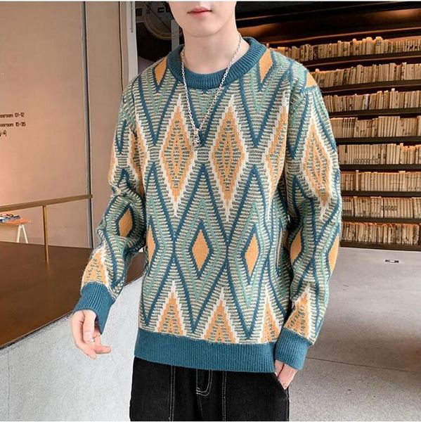 men's sweaters 2021 luxury grid sweater autumn winter knitwear warm jumper long sleeve pullover korean ladies knitted men, White;black
men's sweaters 2021 luxury grid sweater autumn winter knitwear warm jumper long sleeve pullover korean ladies knitted men, White;black