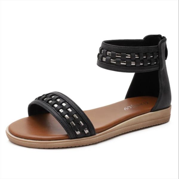 sandals 2021 summer casual fashion all-match thin and simple ladies rear zipper open toe roman flat zapatos de mujer, Black
sandals 2021 summer casual fashion all-match thin and simple ladies rear zipper open toe roman flat zapatos de mujer, Black