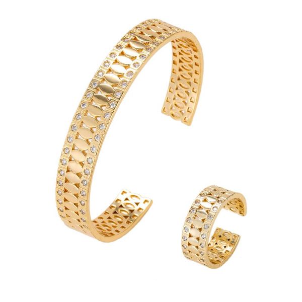 earrings & necklace women's geometric open bracelet ring two piece set 3a zircon fashion jewelry 2, Silver
earrings & necklace women's geometric open bracelet ring two piece set 3a zircon fashion jewelry 2, Silver