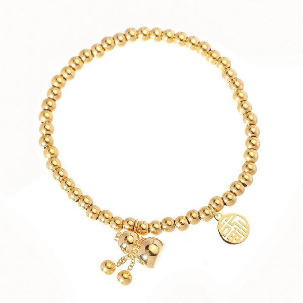 link, chain the year of rat gourd blessing word happy women's bracelet gold color non-fading valentine's day gift, Black
link, chain the year of rat gourd blessing word happy women's bracelet gold color non-fading valentine's day gift, Black