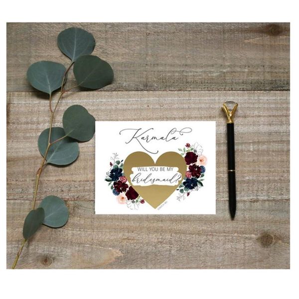 greeting cards will you be my bridesmaid scratch off card sister proposal custom wedding gift
greeting cards will you be my bridesmaid scratch off card sister proposal custom wedding gift