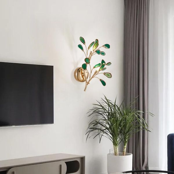 wall lamp modern golden metal branch natural agate flakes led color sconce light home decoration indoor lighting fixture
wall lamp modern golden metal branch natural agate flakes led color sconce light home decoration indoor lighting fixture