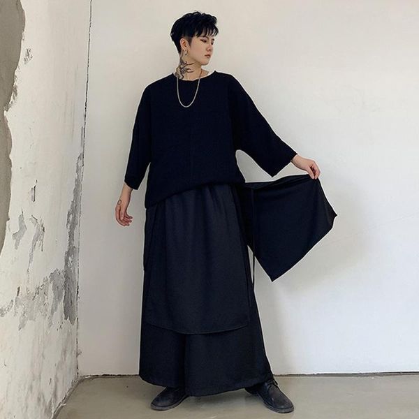four seasons dark yamamoto style individual loose wide leg pants hair stylist youth skirt overalls trend joggers black men's
four seasons dark yamamoto style individual loose wide leg pants hair stylist youth skirt overalls trend joggers black men's