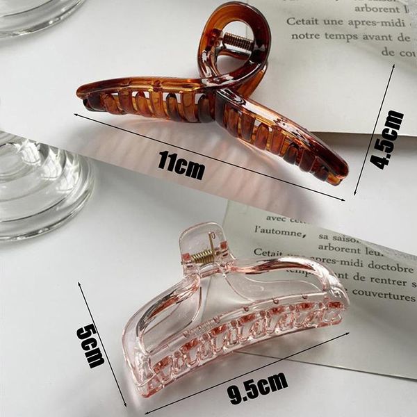 hair clips & barrettes transparent claw clip acetate large banana french barrette for women accessories, Golden;silver
hair clips & barrettes transparent claw clip acetate large banana french barrette for women accessories, Golden;silver