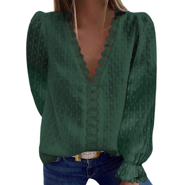 women's blouses & shirts womens chiffon blouse autumn spring casual round neck long sleeve pompom, White
women's blouses & shirts womens chiffon blouse autumn spring casual round neck long sleeve pompom, White
