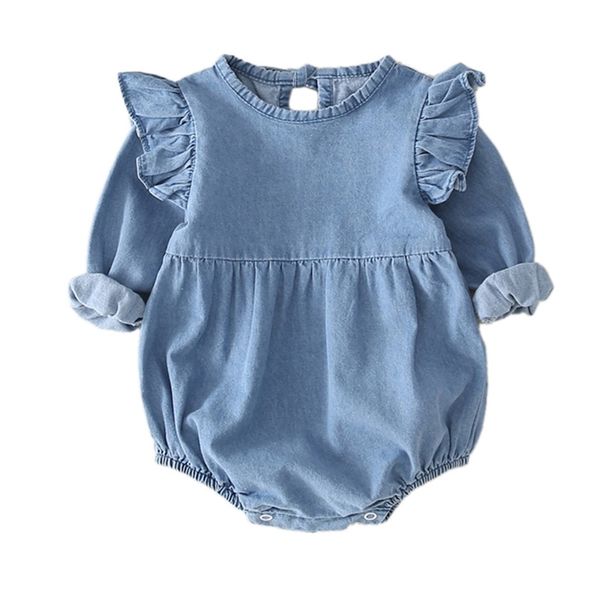 cute denim baby girls bodysuits born clothing for infant autumn body suits 0-24m jumpsuit 210816, Blue
cute denim baby girls bodysuits born clothing for infant autumn body suits 0-24m jumpsuit 210816, Blue