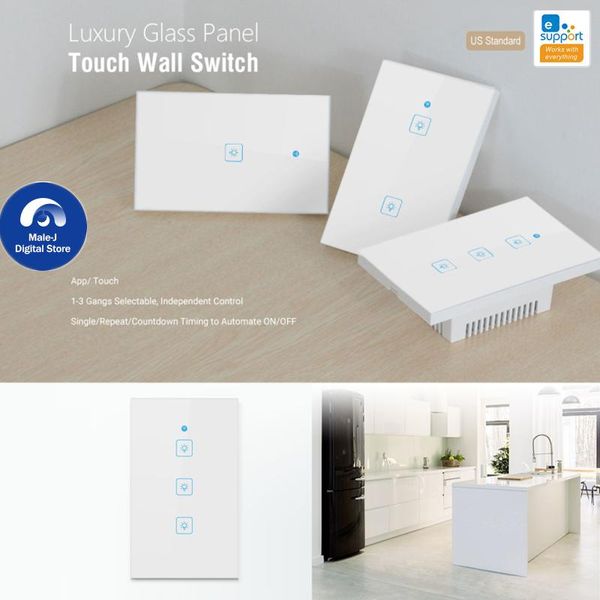 smart home control mjs universal us wifi light switch 90-250v 120 model rf timing function ewelink app work with alexa google
smart home control mjs universal us wifi light switch 90-250v 120 model rf timing function ewelink app work with alexa google