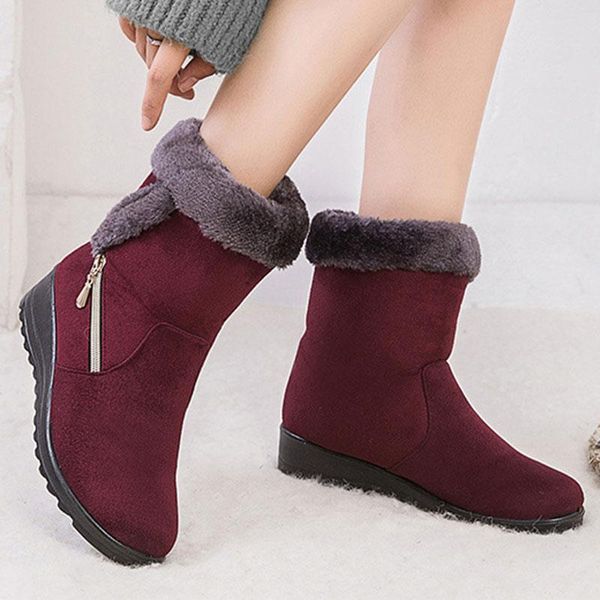 boots fashion zipper ladies winter warm plush ankle snow women's shoes zapatos de mujer, Black
boots fashion zipper ladies winter warm plush ankle snow women's shoes zapatos de mujer, Black
